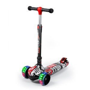 Kids Scooters Mini Aluminum 3 Wheels with LED Light Up Wheel for Children fold